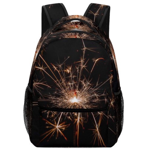yanfind Children's Backpack Firework Fireworks Sky Evening Flash Sparkles Dark Time Abstract Exposure Night Lights Preschool Nursery Travel Bag