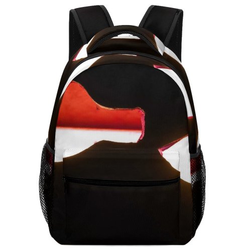 yanfind Children's Backpack Bar Light Drinks Wine Beer Drunk Party Tabern Glowing Sillouette Carmine Preschool Nursery Travel Bag