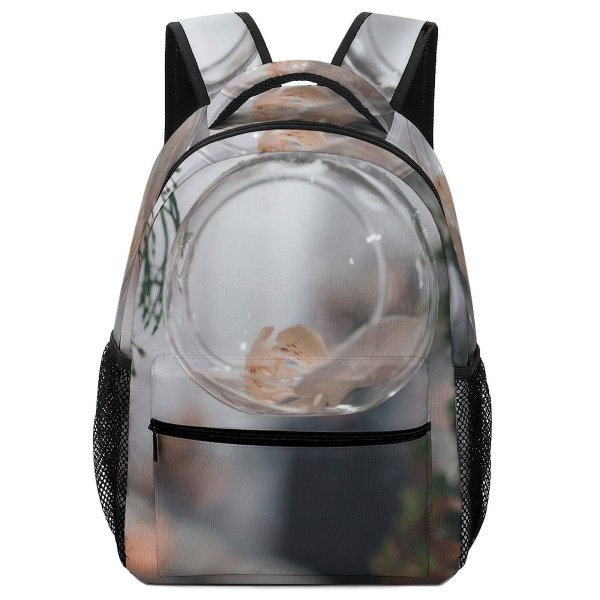 yanfind Children's Backpack  Floral Focus Design Delicate Flowers Lights Crystal Colorful Hanging Items Growth Preschool Nursery Travel Bag
