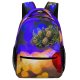 yanfind Children's Backpack  Bokeh Tree Christmas Decoration Round Ball Illuminated Lights Macro Preschool Nursery Travel Bag