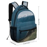 yanfind Children's Backpack Landscape Pictures Outdoors Desktop Grey Snow  Free  Aerial Zealand Preschool Nursery Travel Bag
