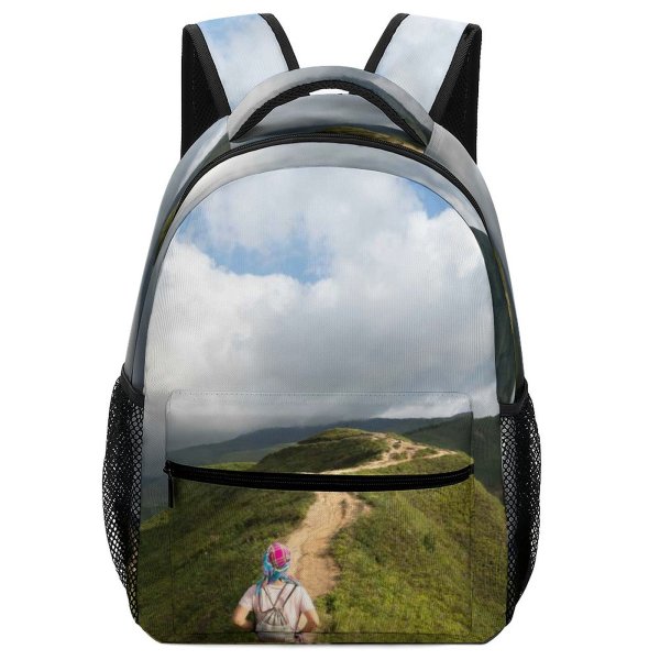 yanfind Children's Backpack Beautiful Scenery Clouds Grass Adventure Landscape Daylight Hike Hill Travel Leisure Outdoors Preschool Nursery Travel Bag