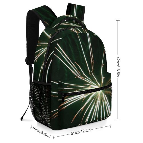 yanfind Children's Backpack Fireworks Diwali Darkness Year's Eve Event Midnight Fte Preschool Nursery Travel Bag