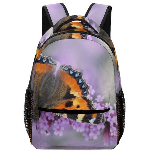 yanfind Children's Backpack Bee Honey Insect Invertebrate Butterfly Purple Monarch Photo Preschool Nursery Travel Bag