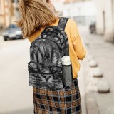 yanfind Children's Backpack Grey Pet Kitten Portrait Tabby Cute Little Staring Furry Cat  Whisker Preschool Nursery Travel Bag