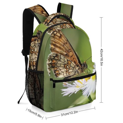 yanfind Children's Backpack Flower Insect Butterfly Plant  Daisies Daisy Bee Honey Invertebrate Okres Umperk Preschool Nursery Travel Bag