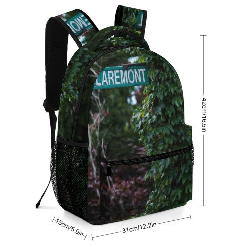 yanfind Children's Backpack Boston Plant Claremont Street United States Conifer Flora Tree Foliage Leaves Leaf Preschool Nursery Travel Bag