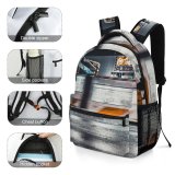 yanfind Children's Backpack  Street City Illuminated Lights Downtown Fast Traffic Evening Travel Public Light Preschool Nursery Travel Bag