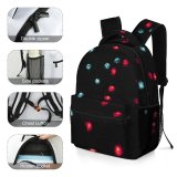 yanfind Children's Backpack Evening Dark Shining Glowing Illuminated Lights Night Luminescence Preschool Nursery Travel Bag