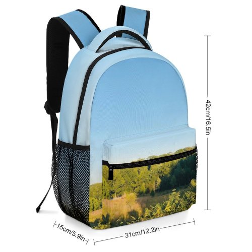 yanfind Children's Backpack Field Grassland Outdoors Countryside Farm Rural Meadow Pasture Ranch Grazing Plant Tree Preschool Nursery Travel Bag