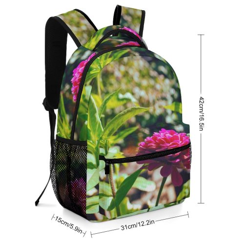 yanfind Children's Backpack Dahlia Flower  Plant Vegetation Mexico Usa Rose Bud Sprout Acanthaceae Tree Preschool Nursery Travel Bag