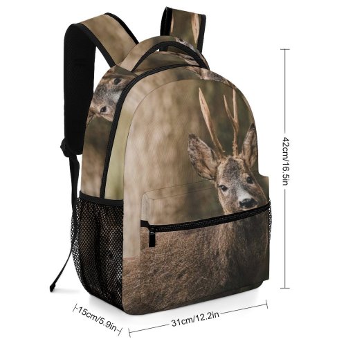 yanfind Children's Backpack Outdoors Deer Wildlife Antler Preschool Nursery Travel Bag