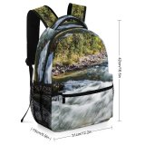 yanfind Children's Backpack Autumn Beauty Flowing Great Smoky Mountains National Park Leaf Relaxation River Rock Preschool Nursery Travel Bag