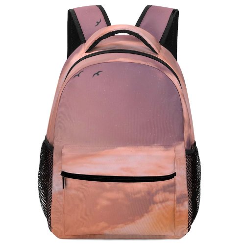 yanfind Children's Backpack Amazing Golden Beautiful Clouds Sunset Avian Aviary Outdoors Hour Flying Android Preschool Nursery Travel Bag