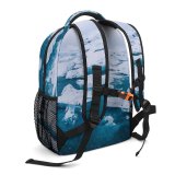 yanfind Children's Backpack Arctic Drone  Iceland Mist  Snow Fog Free Winter Preschool Nursery Travel Bag