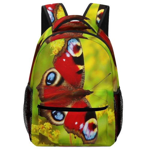 yanfind Children's Backpack Bee Honey Insect Invertebrate Butterfly Photo Plant Pollen Stock Preschool Nursery Travel Bag