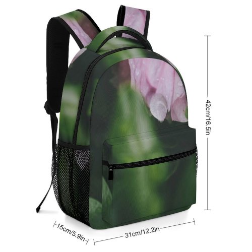 yanfind Children's Backpack  Flower Geranium Plant Rose Petal Purple Preschool Nursery Travel Bag