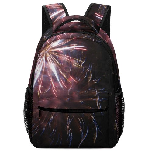 yanfind Children's Backpack Fireworks Night Year Party Colour Entertainment Explosion Sparkle Energy Sky Texture Preschool Nursery Travel Bag