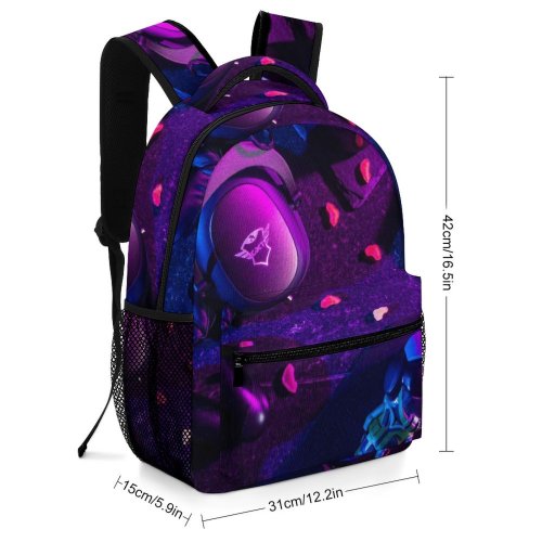 yanfind Children's Backpack ESports Ps Flatlay Lay Streamer Technology Video Rgb Gaming Controller Candy Esport Preschool Nursery Travel Bag