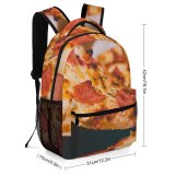yanfind Children's Backpack  Focus Delicious Dinner Sliced Fast Ham Cuisine Mozzarella Italian Meal Preschool Nursery Travel Bag