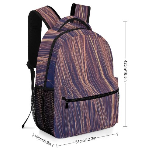 yanfind Children's Backpack Firework Texture Fire Electric Preschool Nursery Travel Bag