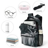 yanfind Children's Backpack Outdoors Reindeer Deer Moose Horn Park Buck Antelope Grass Bull Portrait Wild Preschool Nursery Travel Bag