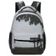 yanfind Children's Backpack Backlit Tree Silhouette Bench  Alone Lonely Dusk Solitude Preschool Nursery Travel Bag