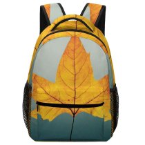 yanfind Children's Backpack Autumn Leaf Maple Outdoors Light Fall Leaves Preschool Nursery Travel Bag
