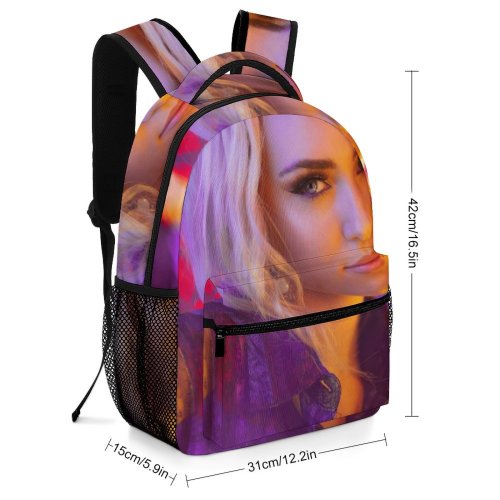 yanfind Children's Backpack Focus Beautiful Posing Outerwear Lights Beauty Blond Face Fashionable Photoshoot Hairstyle Expression Preschool Nursery Travel Bag
