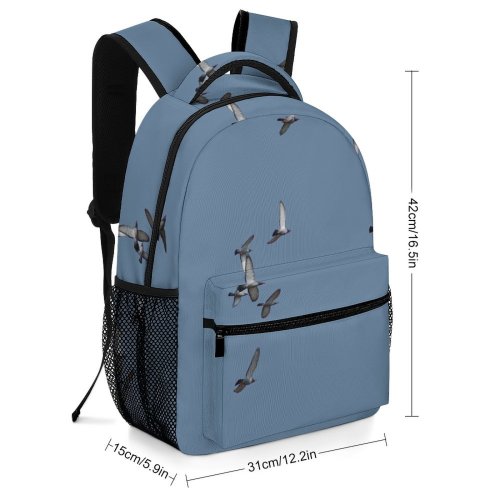 yanfind Children's Backpack Pigeons Pigeon Flying Birds Bird Isolated Homing Migration Flock Sky Seabird Preschool Nursery Travel Bag