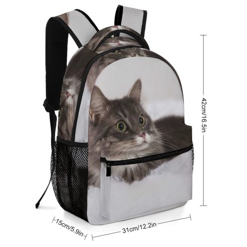 yanfind Children's Backpack Fluffy Scare Cotton Kitten Cat Wool Bed Wallpapers Manx Images Preschool Nursery Travel Bag