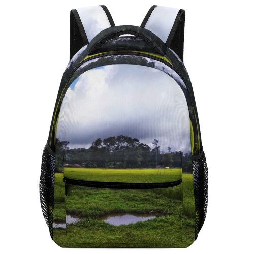 yanfind Children's Backpack Field Grassland Outdoors Countryside Paddy Andaman Nicobar Islands India Rural Stock Preschool Nursery Travel Bag