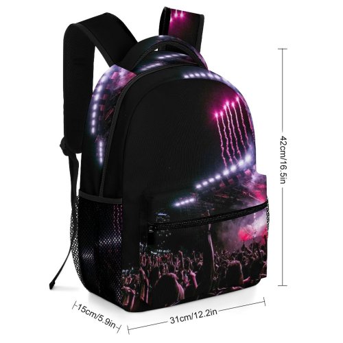 yanfind Children's Backpack Festival Dark Performance Lights Fireworks Crowd Audience Event Light Musician Sound Preschool Nursery Travel Bag