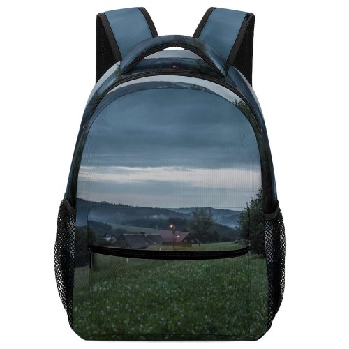 yanfind Children's Backpack Grass Plant Field Outdoors Grassland Grey Summer Hinterhermsdorf Sebnitz Deutschland Countryside Abies Preschool Nursery Travel Bag