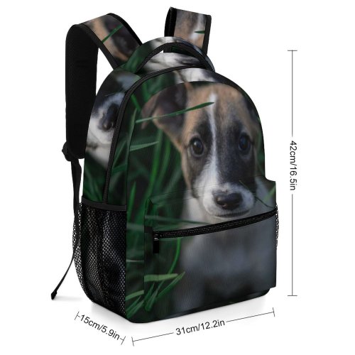 yanfind Children's Backpack Funny Outdoors Cute Puppy Deer Baby Little  Whelp Grass Pet Portrait Preschool Nursery Travel Bag