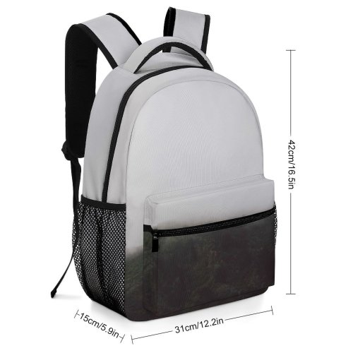yanfind Children's Backpack Grey Outdoors Fog Mist Usa Monterey Kalifornien Big Sur Forest Tree Preschool Nursery Travel Bag