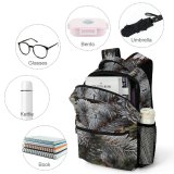 yanfind Children's Backpack Abies Birds Tree Pine Needles Plant Fir Free Spruce Outdoors Wallpapers Preschool Nursery Travel Bag