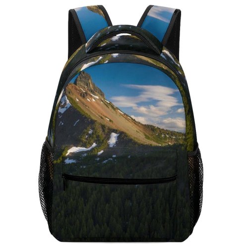 yanfind Children's Backpack Abies Oregon Scenery Range Washington Tree States  Snow Plant Fir Preschool Nursery Travel Bag