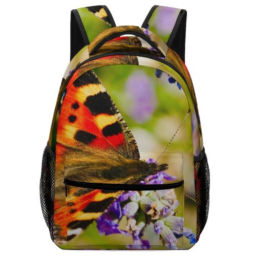 yanfind Children's Backpack Birds Insect Invertebrate Butterfly Monarch Bee Honey Plant  Flower Pollen Preschool Nursery Travel Bag