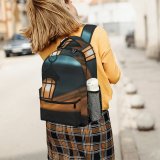 yanfind Children's Backpack  Focus Evening Street Dark Field Light Illuminated Lamp Depth Preschool Nursery Travel Bag