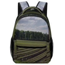 yanfind Children's Backpack Field Country Farm Ploughing Spring Arable Farming Potatoes Furrows Newcomp Rainhill Agriculture Preschool Nursery Travel Bag