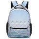 yanfind Children's Backpack Fence Chicago United States Fog Mist Cloud Landscape Snow Chainlink Winter Purple Preschool Nursery Travel Bag