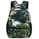 yanfind Children's Backpack Festive Tree Happy Park Golden Winter Beautiful Design Decor Shining Shiny Preschool Nursery Travel Bag