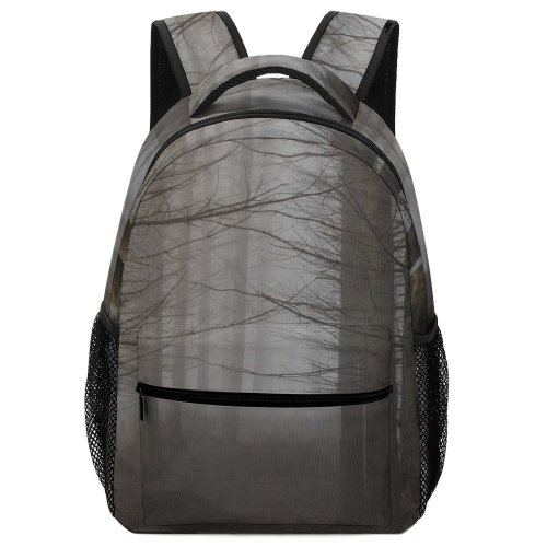 yanfind Children's Backpack Flora Tree Wood  Gloomy Plant Scarry Free Stock Outdoors Forest Preschool Nursery Travel Bag