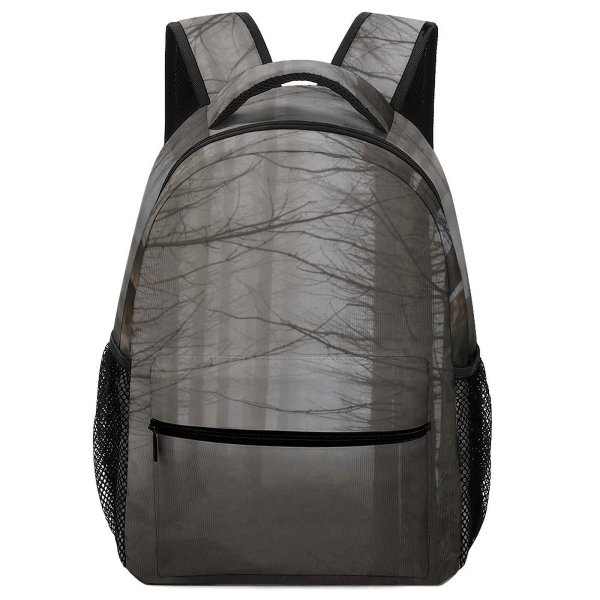 yanfind Children's Backpack Flora Tree Wood  Gloomy Plant Scarry Free Stock Outdoors Forest Preschool Nursery Travel Bag