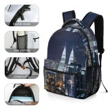 yanfind Children's Backpack Building Rise Conlay High Residence Federal Pictures Banyan Lumpur Territory Urban Preschool Nursery Travel Bag
