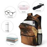 yanfind Children's Backpack Leopard Big Carnivore Dangerous Wild  Outdoors Resting Felidae Hunter Wildlife Field Preschool Nursery Travel Bag