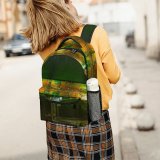 yanfind Children's Backpack Dark Metal Lights Scenery Footage Port Landscape Evening Pier Cargo Sight Preschool Nursery Travel Bag
