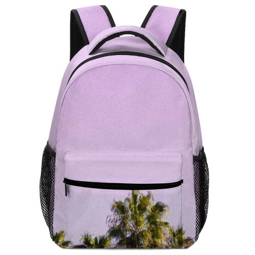 yanfind Children's Backpack Backlit Purple Coast Screen Landscape Daylight Travel Island Light Iphone Beach Palms Preschool Nursery Travel Bag