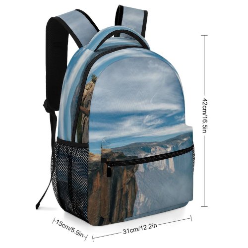 yanfind Children's Backpack Cliff Outdoors Plateau  Crocker Point United States Mesa Yosemite Tree Sky Preschool Nursery Travel Bag